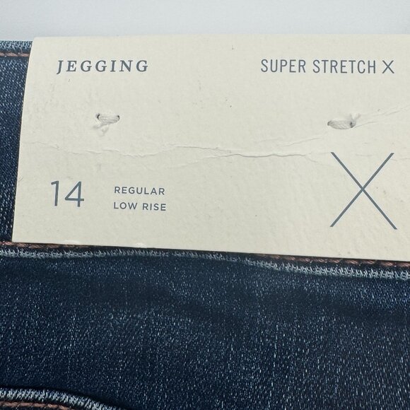 NWT American Eagle Super Stretch X Distressed Jegging Size 14 - Picture 9 of 11